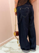 Jeans lavaggio scuro tasca cuore