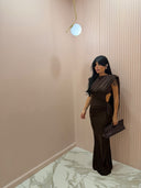 Dress arcade marrone