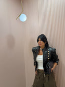 Giacca alamari black and gold