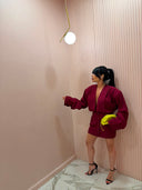 Dress Madame in lino fucsia