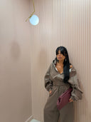 Coordinato tuta beige