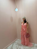Dress Rouches rosa