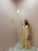 Dress Rouches giallo