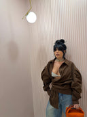 Camicia marrone over