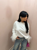 Maglia plume bianca