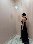 Dress Rachel satin black