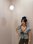 Top Bambolina marrone