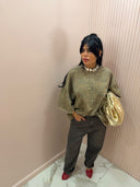 Maglia oversize animalier