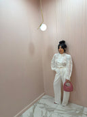 Pantalone classico bianco