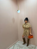 Jumpsuit Xena tessuto tecnico beige