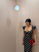 Dress midi pois