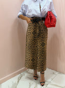 Gonna midi leopard