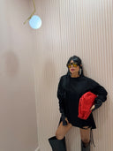 Maxi t-shirt nera
