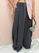 Pantalone con riprese grigio