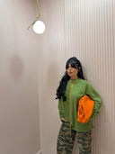 T-shirt long sleeve verde