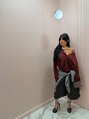 T-shirt oversize serafina bordeaux