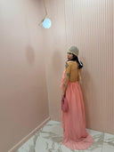 Dress Rouches rosa