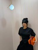 T-shirt bustino nera