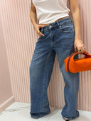 Jeans vita bassa lavaggio scuro