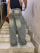 Jeans double botton e strappi