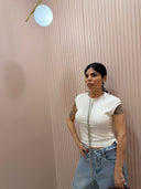 Shirt bianca girocollo