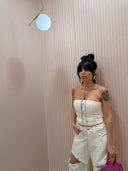 Coordinato denim bianco by Lumina