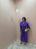 Dress a portafoglio viola