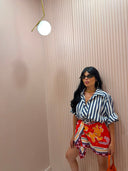 Camicia righe blu