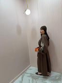 Dress India brown