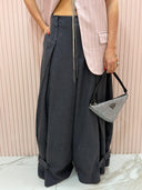 Pantalone con riprese grigio