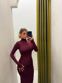 Dress lungo bordeaux