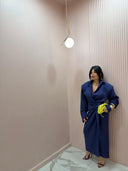 Dress a portafoglio blu