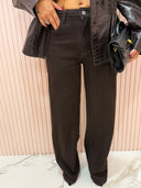 Jeans marrone slavato straight