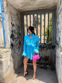 Dress “Promessa” turchese