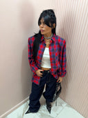 Camicia quadri red and blue