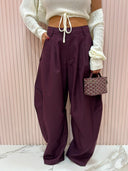 Pantalone ballon violaceo