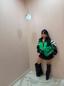 Mini dress sporty verde