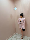 Dress chemisier pois rosa