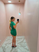 Mini dress verde smeraldo