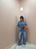 Salopette denim machine