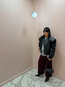 Jeans denim red