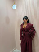Tailleur madame bordeaux