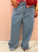 Jeans lavaggio chiara tasca cuore
