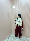 Coordinato tuta Paris panna