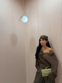 Maglia serafina oversize marrone