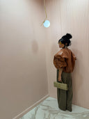 Giubbino ecopelle camel bottega mood