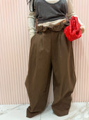 Pantalone extra big marrone