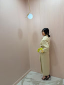 Dress a portafoglio beige