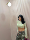 Maglia double verde menta