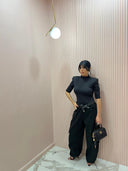 Body spallina imbottita nero